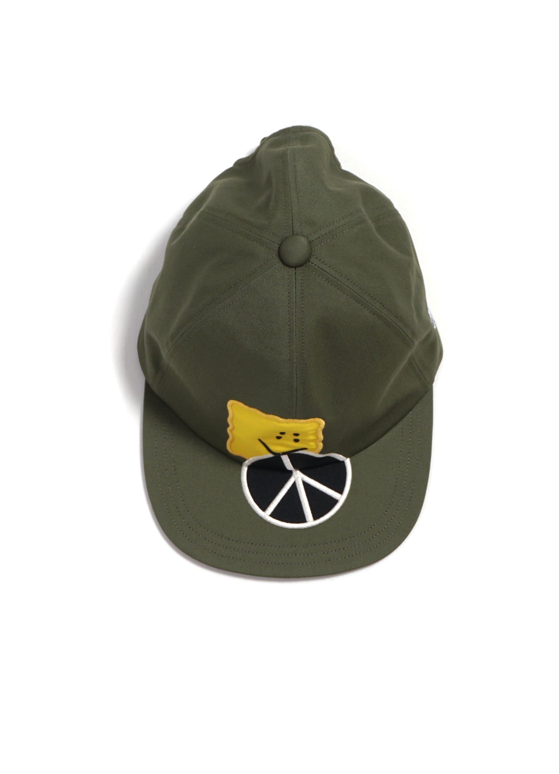 PECKISH PEACE | Embroidered Chino Baseball Cap | Khaki