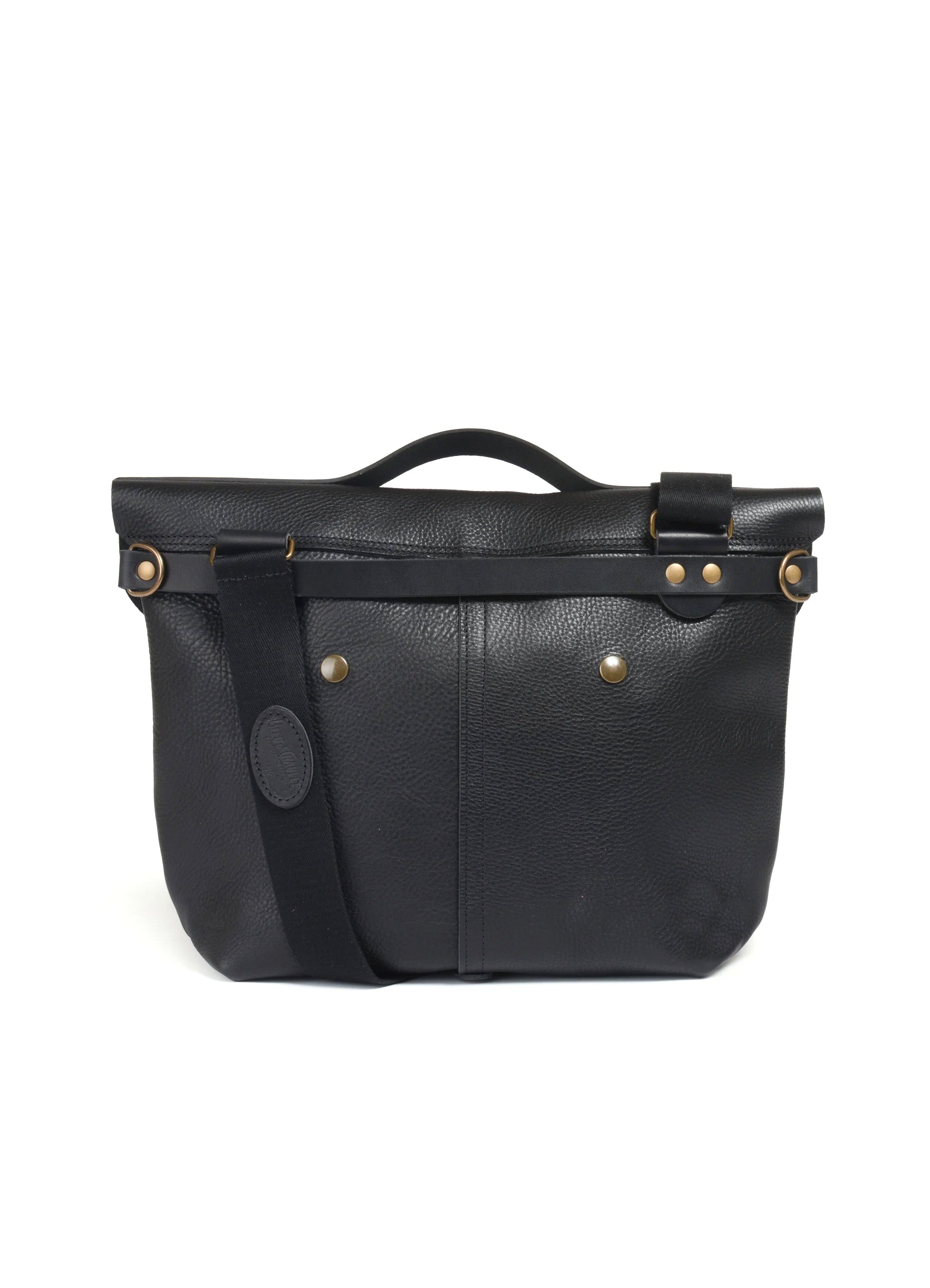 LAZARD | Vegetable Tanned Leather Satchel Bag | Black
