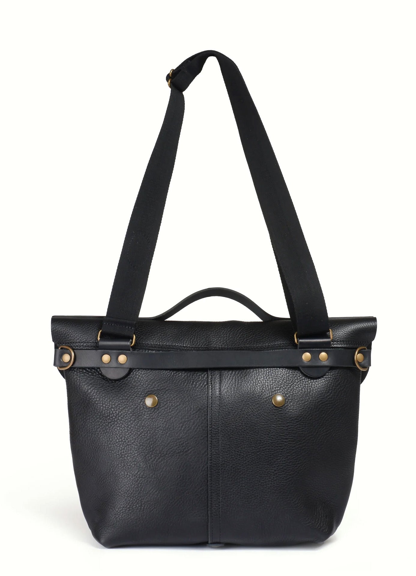 LAZARD | Vegetable Tanned Leather Satchel Bag | Black