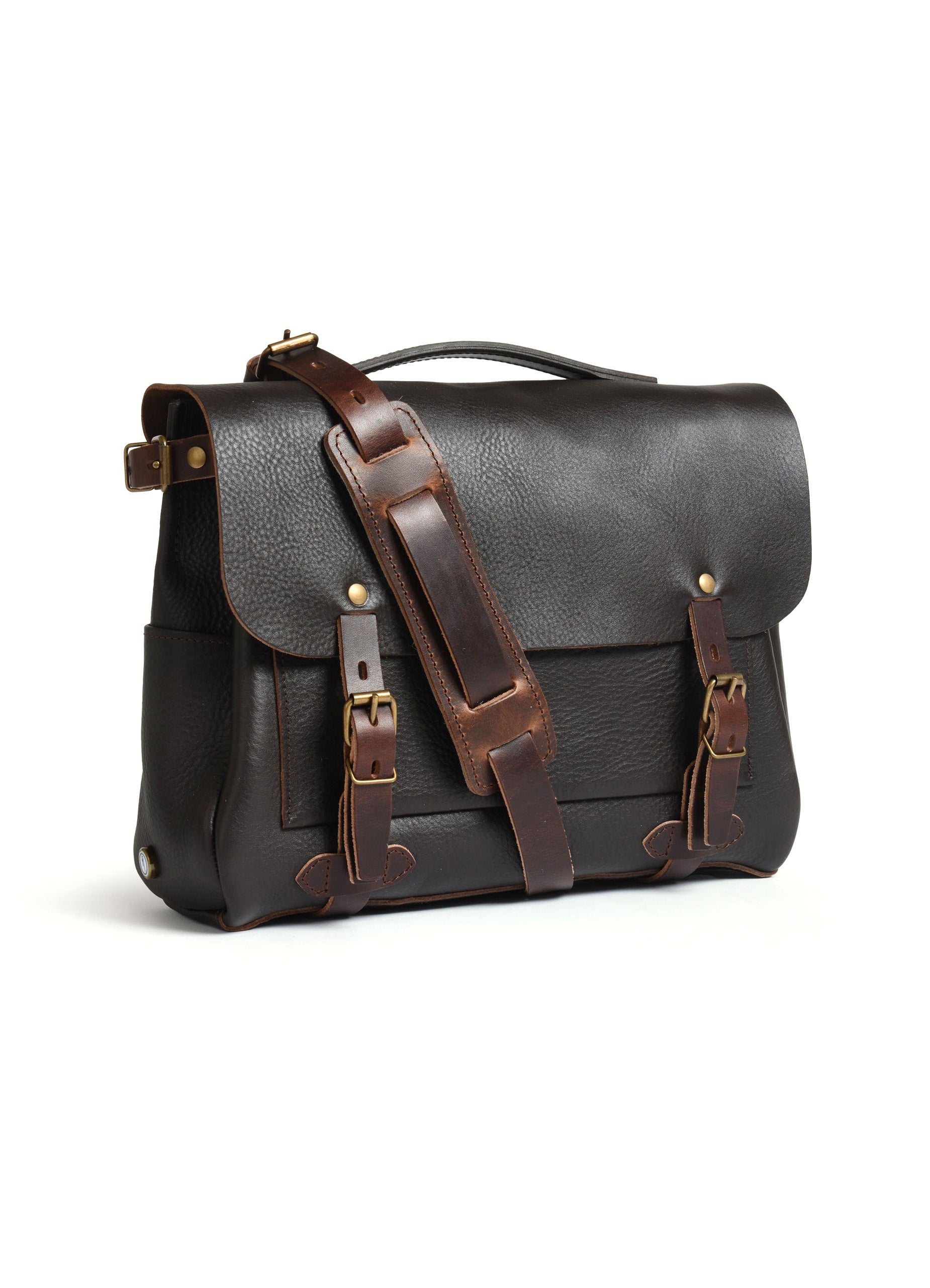 POSTMAN BAG ÉCLAIR M | Vegetable Tanned Leather | Brown