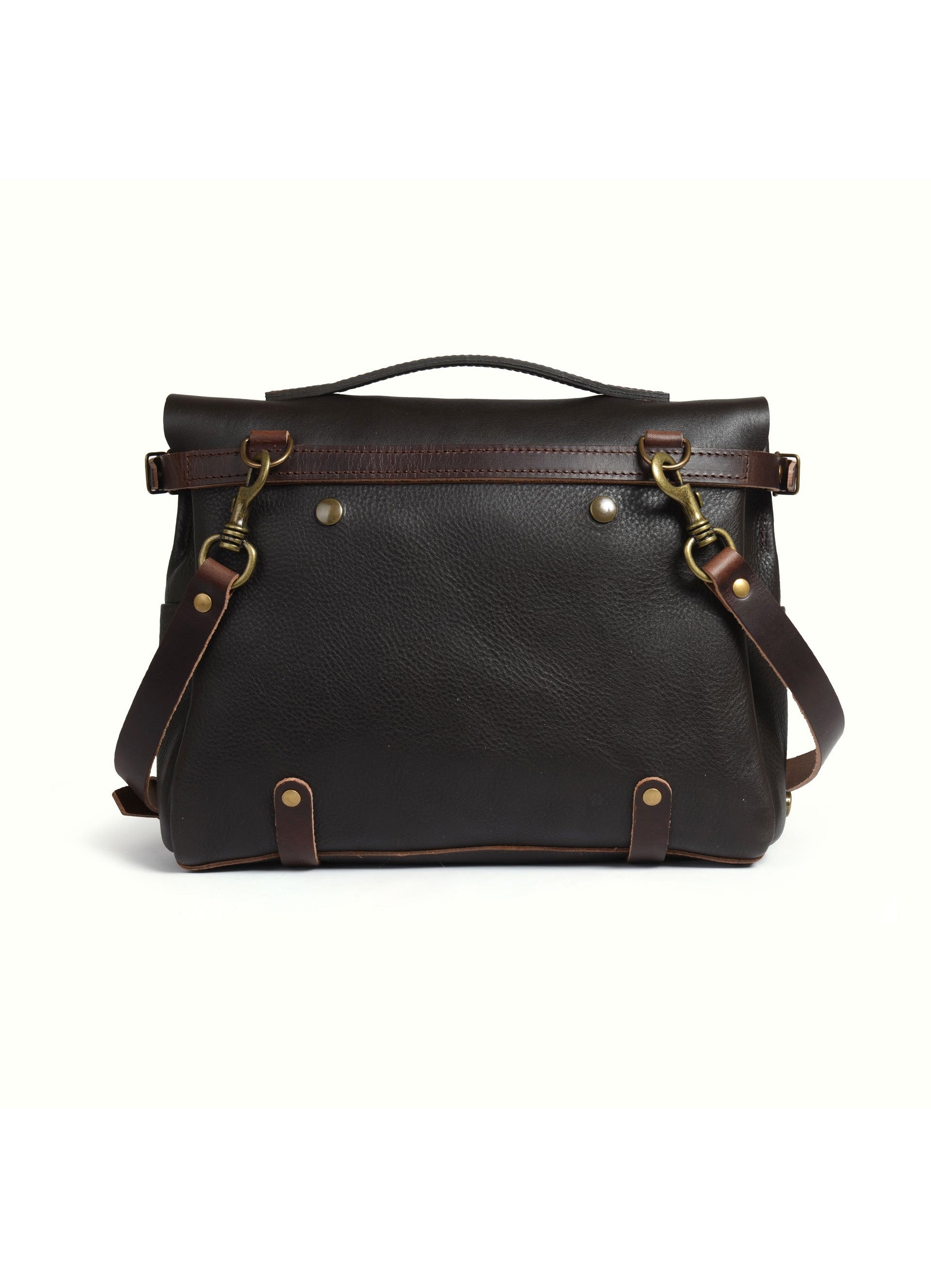 POSTMAN BAG ÉCLAIR M | Vegetable Tanned Leather | Brown