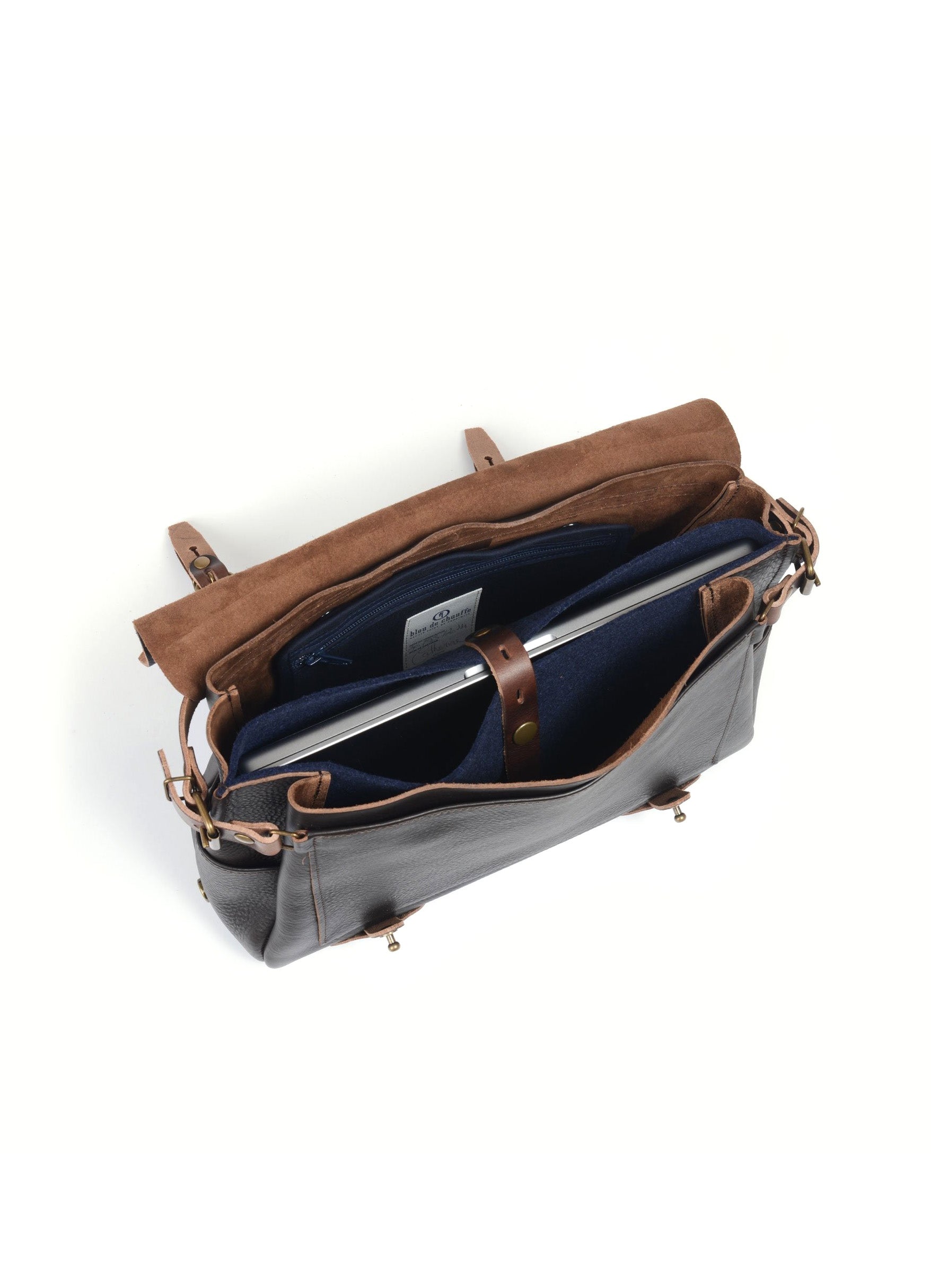 POSTMAN BAG ÉCLAIR M | Vegetable Tanned Leather | Brown