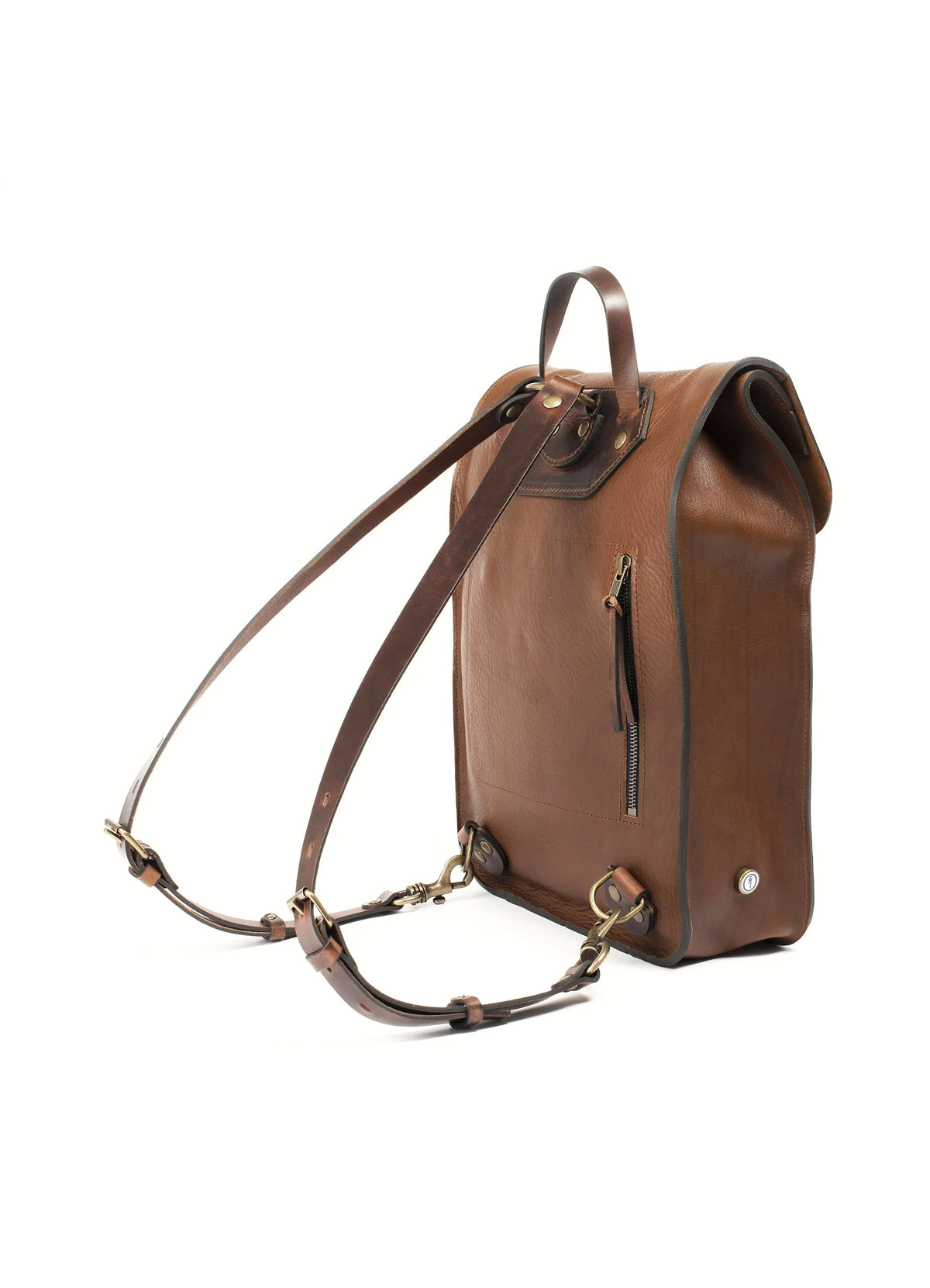 bleu de chauffe puncho leather backpack | Vegetable Tanned It is a very Carvings JanSport Lunch Break - color:Denim blue