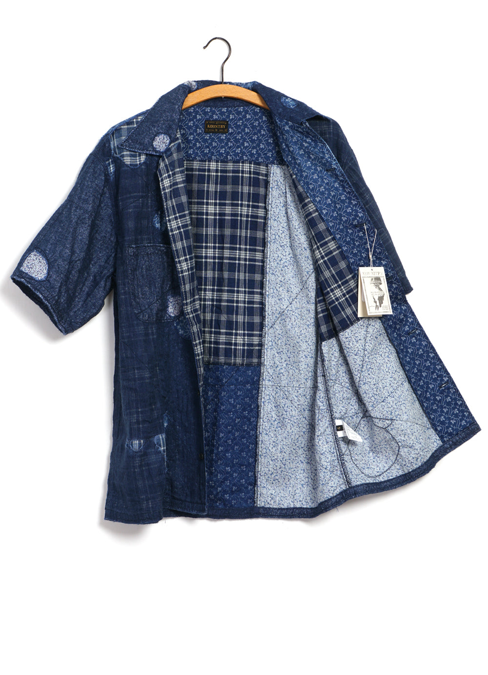 BORO ALOHA | Patchwork Boro Shirt | Indigo – HANSEN Garments 