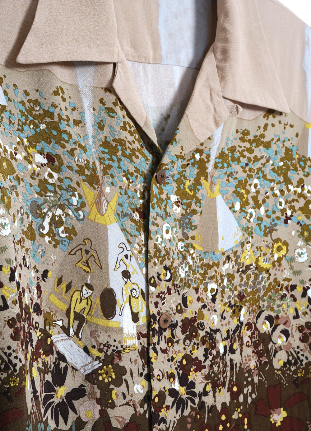NABAJO LAND | Aloha Rayon Shirt | Light Pink