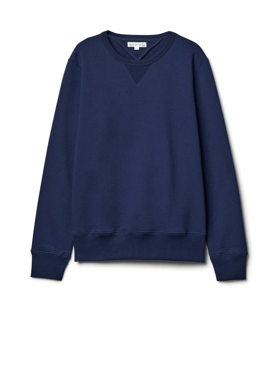 GOOD ORIGINALS | Mid-Century Machine Fleece Classic Fit Sweatshirt | Ink Blue