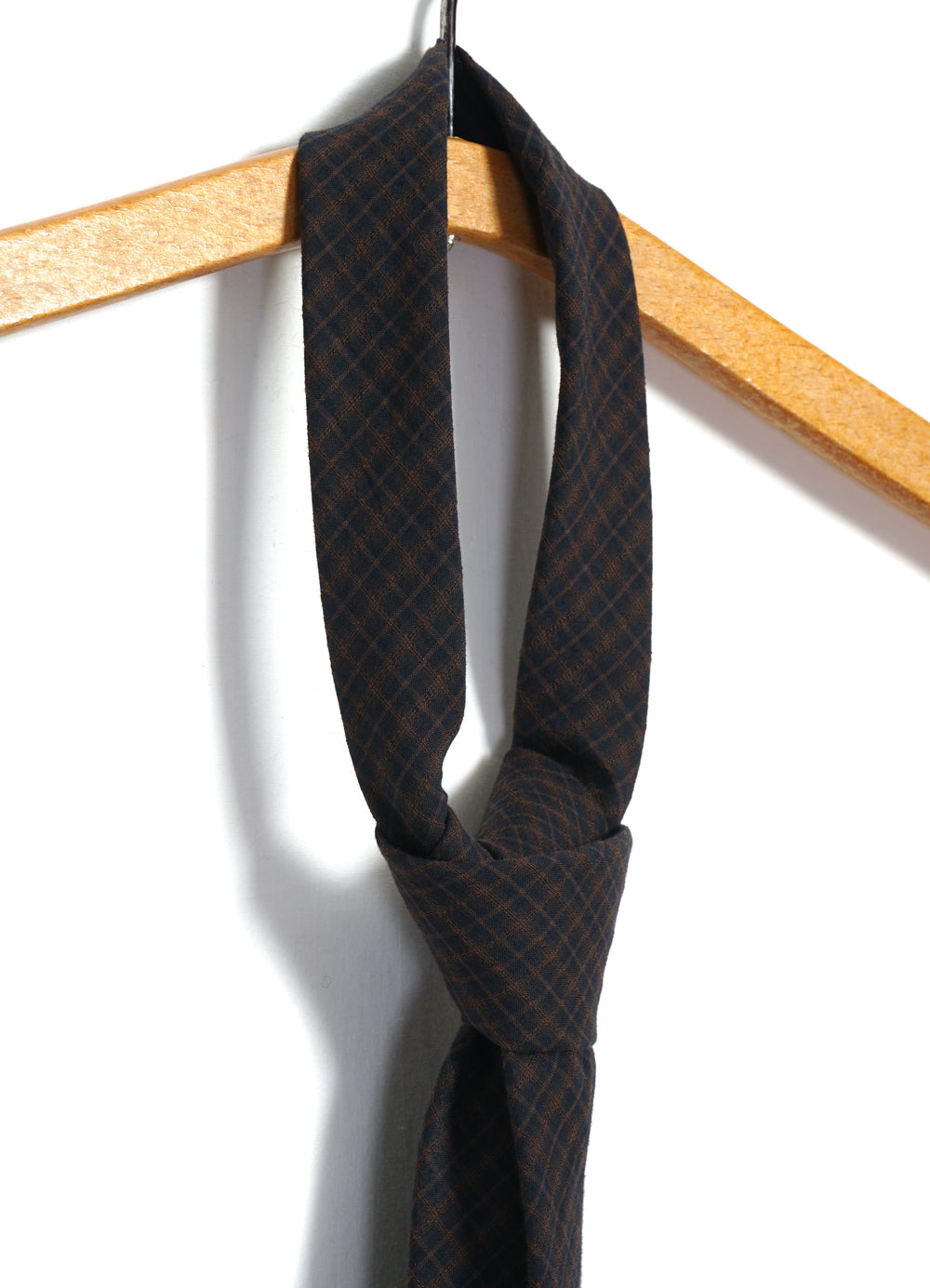 TIE 28-105-9 | Casual Tie | Black Brown Checks