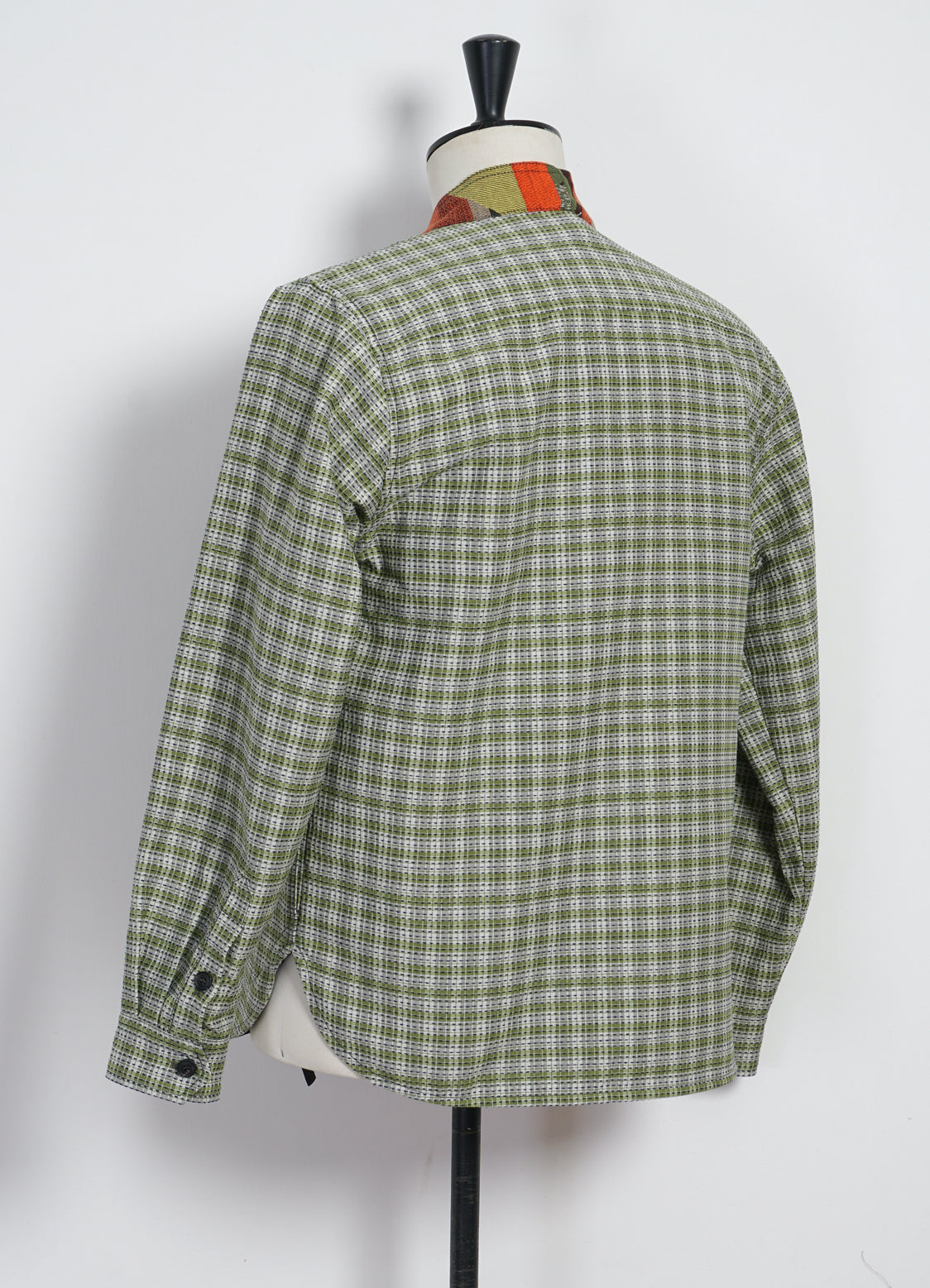 REMY | East & West Shirt Jacket | Sashiko Green+