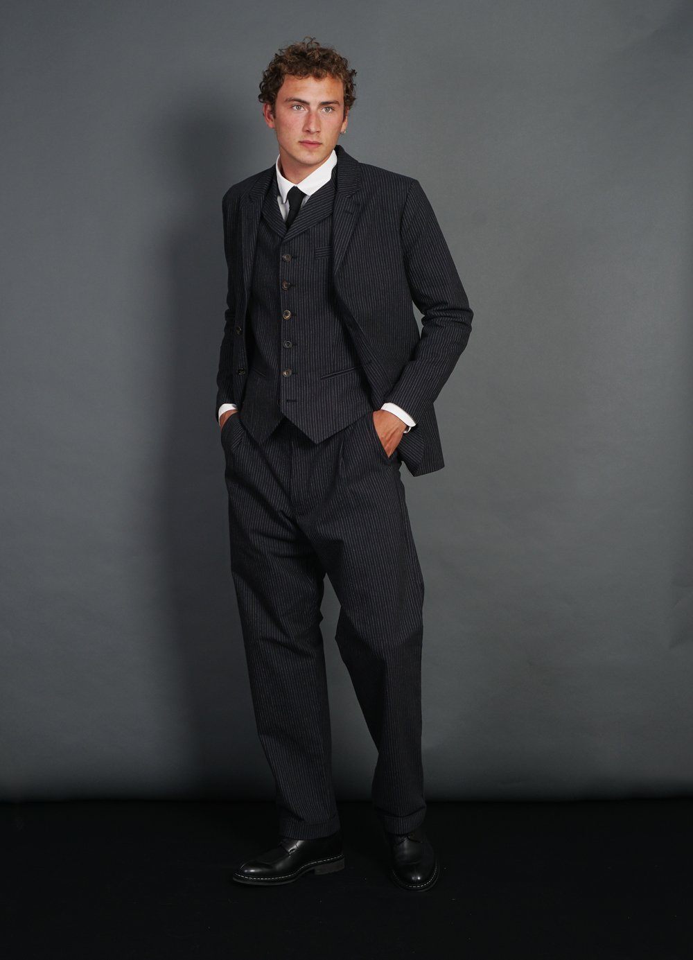 ANKER | Casual 4-button Blazer | Black Pin | €450 -HANSEN Garments- HANSEN Garments