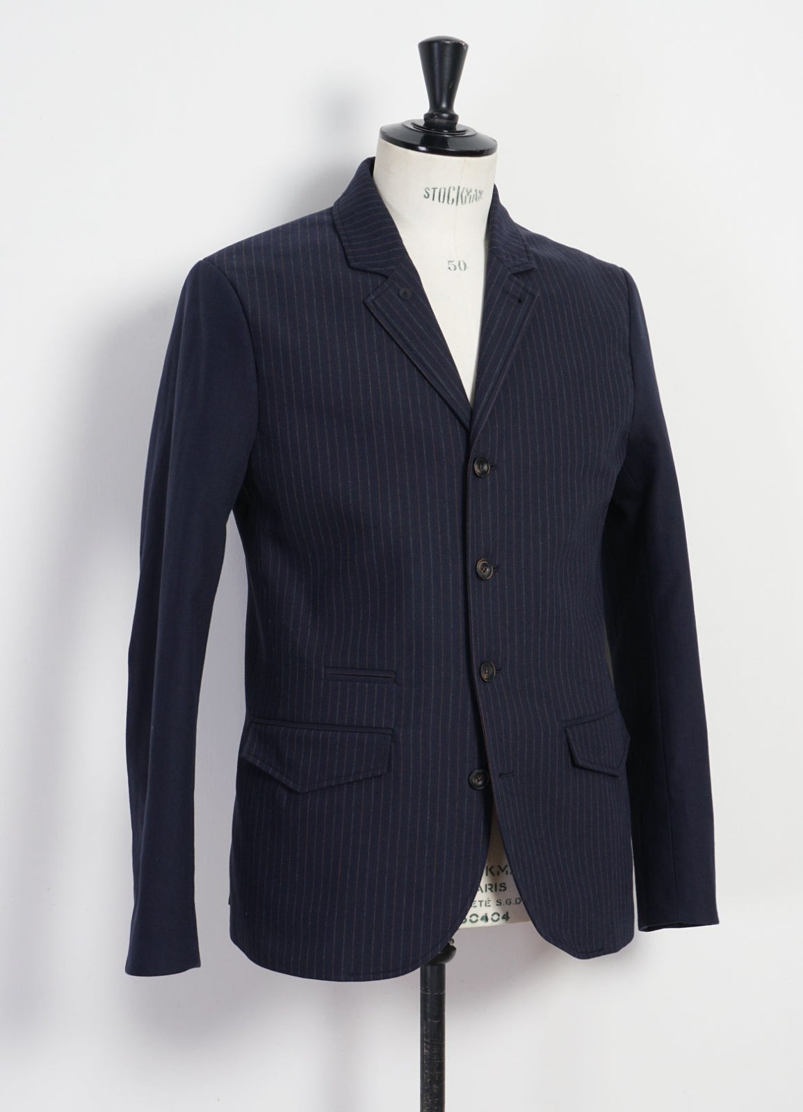 HANSEN GARMENTS - ANKER | Four Button Classic Blazer | Blue Pin - HANSEN Garments