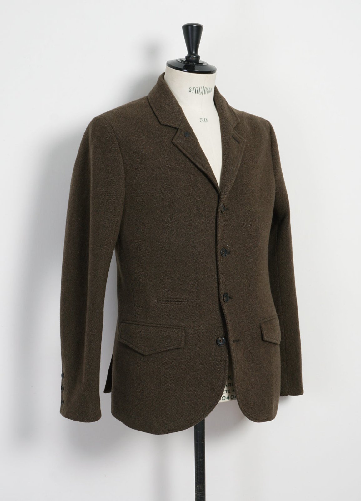 HANSEN GARMENTS - ANKER | Four Button Classic Blazer | Brown Herringbone - HANSEN Garments