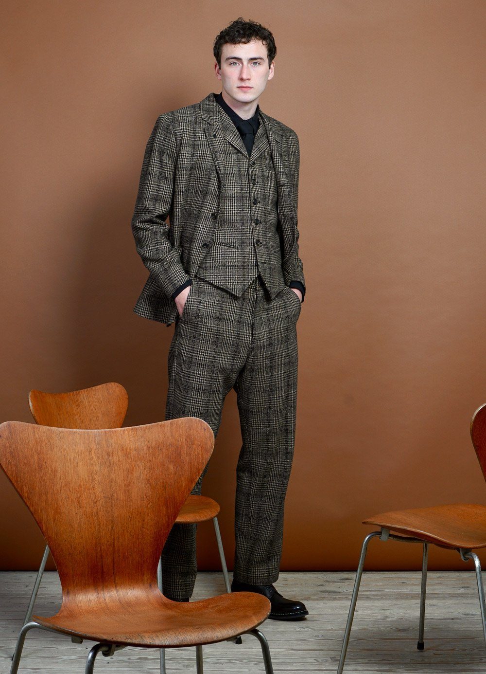 HANSEN Garments - ANKER | Four Button Classic Blazer | Checkered - HANSEN Garments