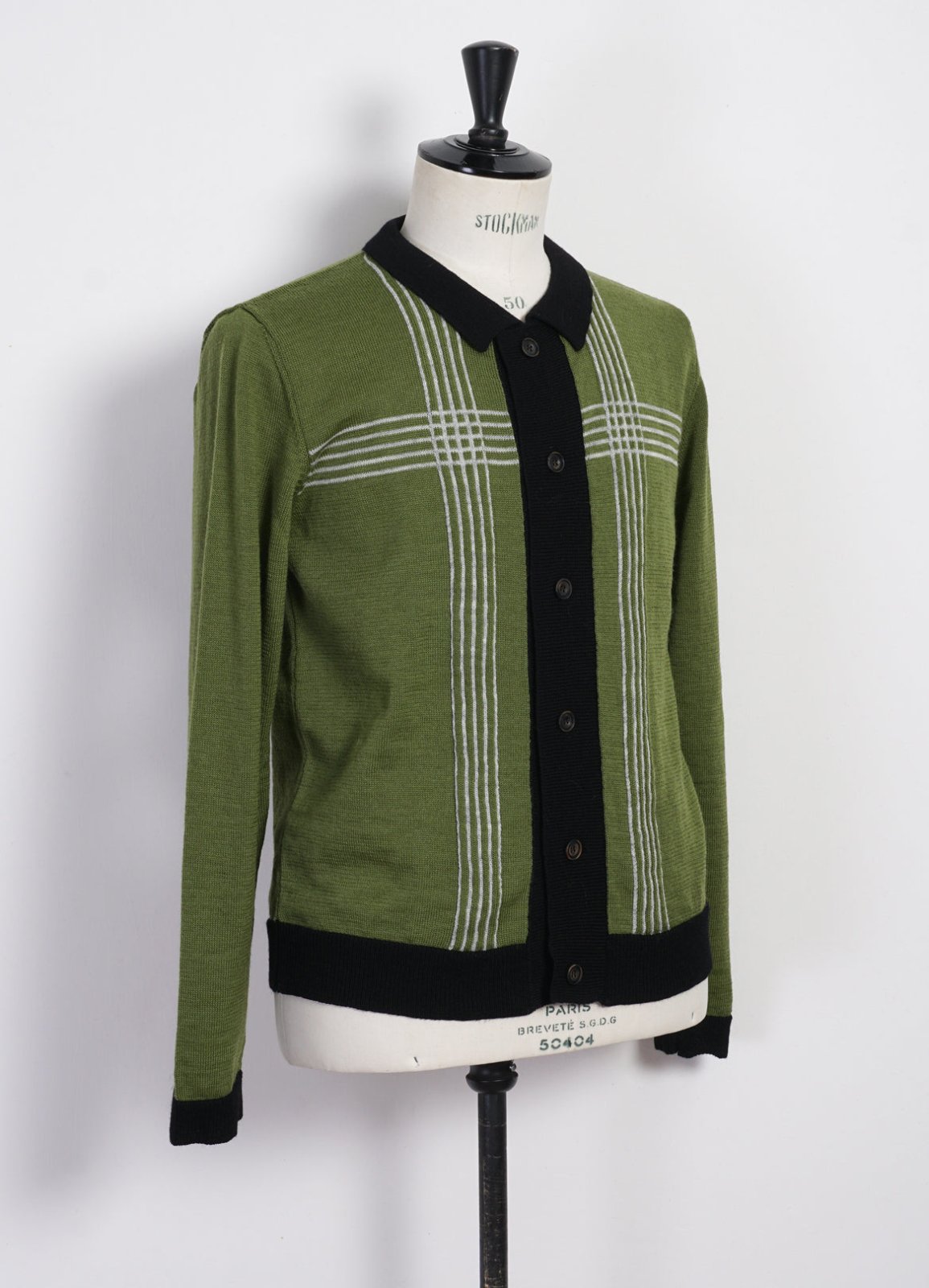 HANSEN GARMENTS - ARNOLD| Knitted Cardigan | Pattern Green - HANSEN Garments