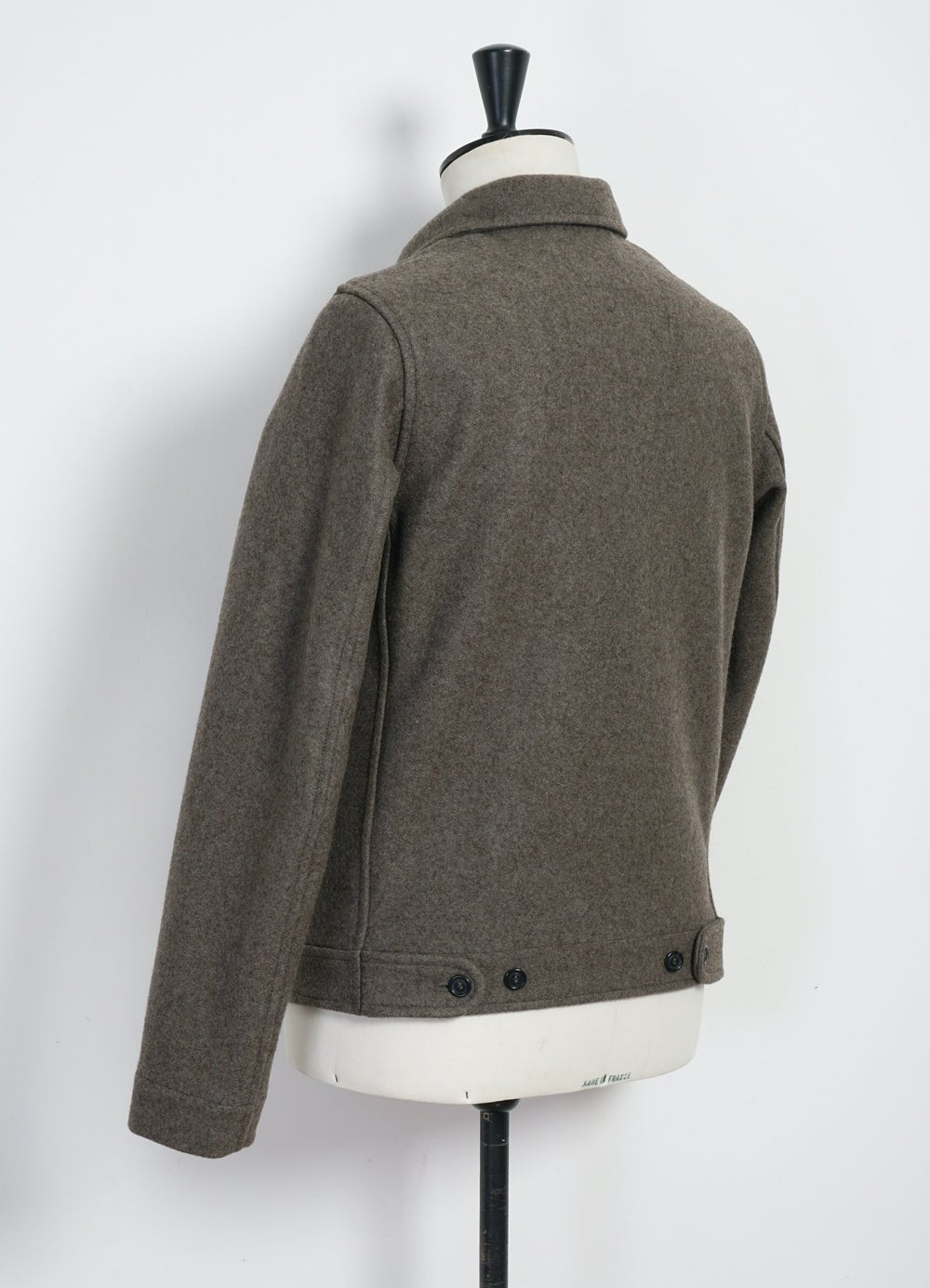 HANSEN GARMENTS - ATLAS | Short Wool Felt Jacket | Grey Brown - HANSEN Garments