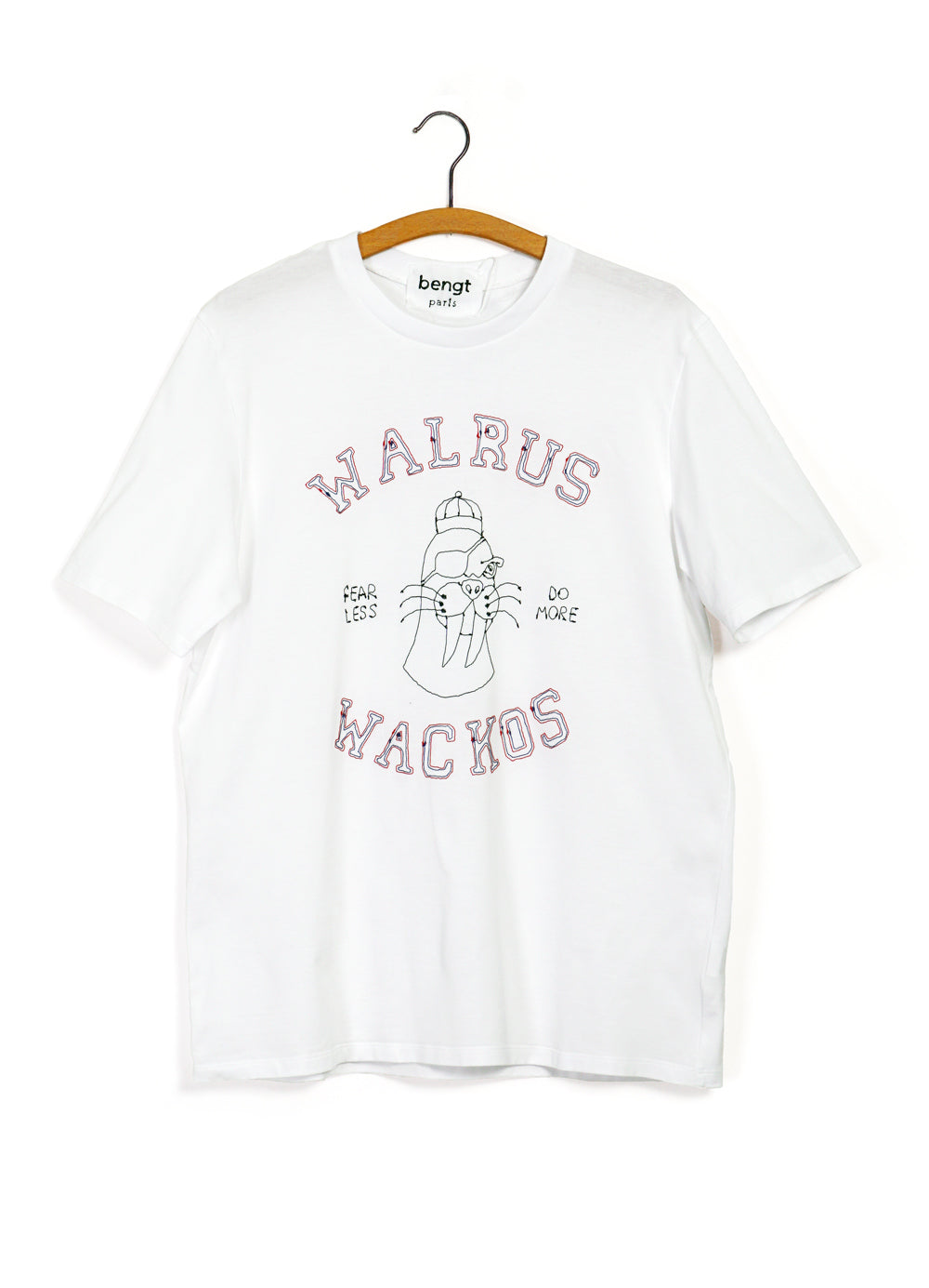 WALRUS | Embroidered T-shirt | White