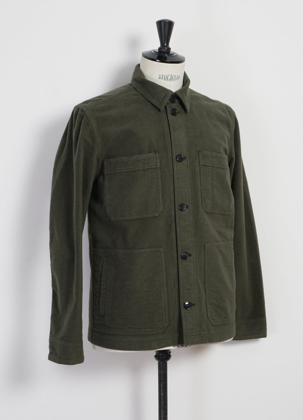 HANSEN GARMENTS - BERTRAM | Refined Work Jacket | Dark Green - HANSEN Garments