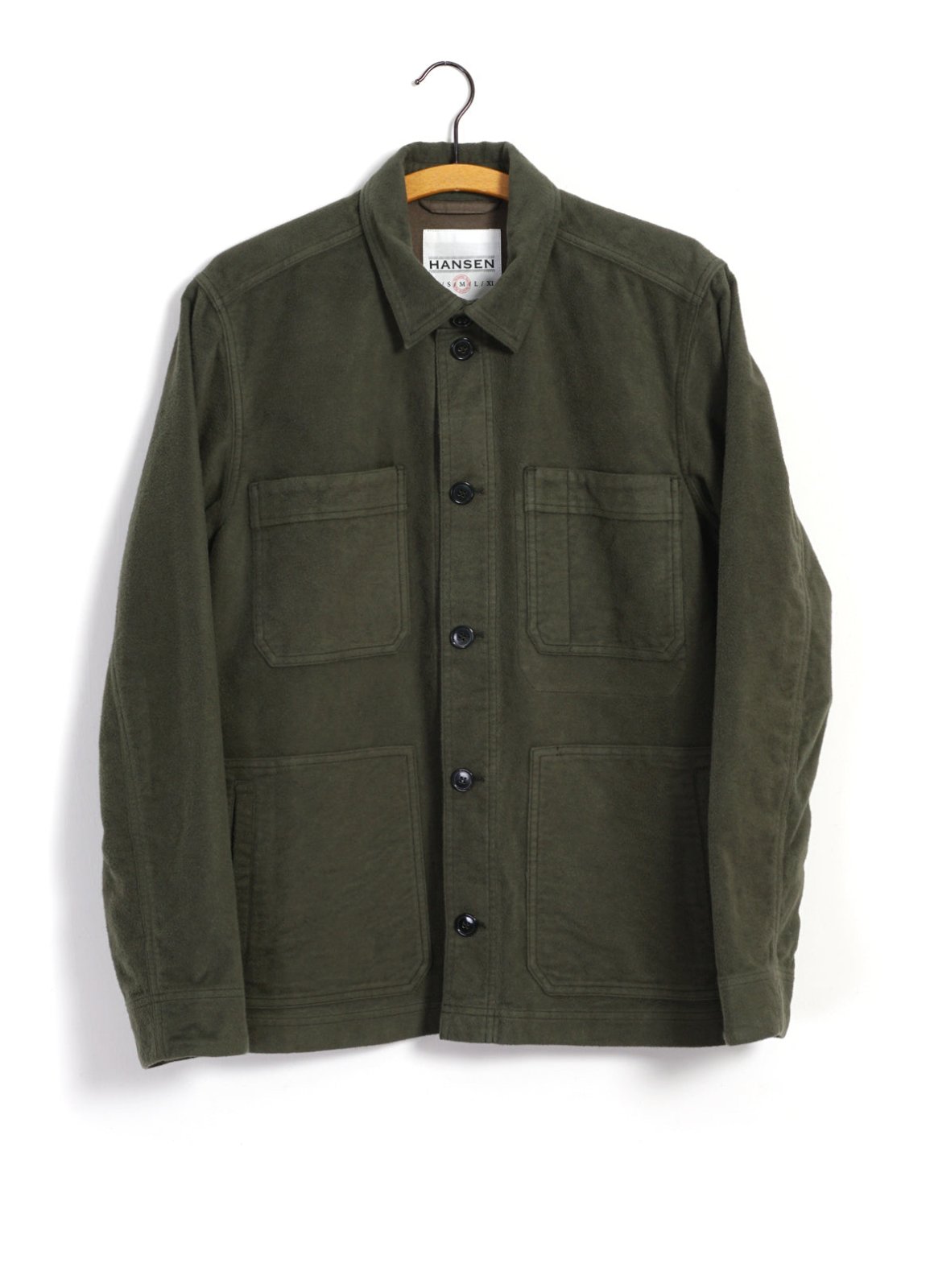HANSEN GARMENTS - BERTRAM | Refined Work Jacket | Dark Green - HANSEN Garments