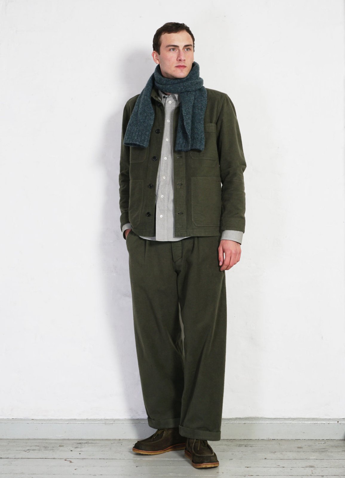HANSEN GARMENTS - BERTRAM | Refined Work Jacket | Dark Green - HANSEN Garments