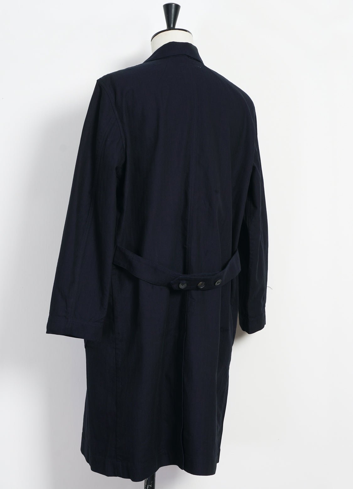 HANSEN GARMENTS - BIRGER | Long Work Coat | Indigo Herringbone - HANSEN Garments