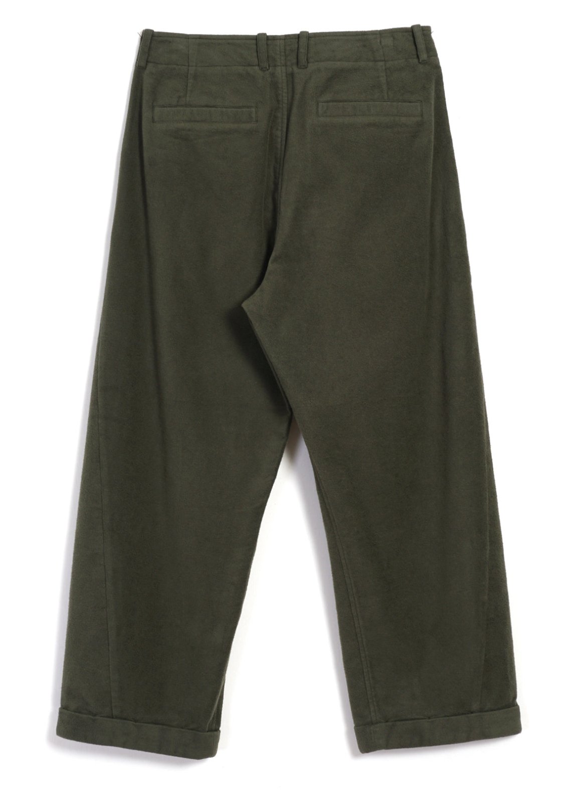 HANSEN GARMENTS - BOBBY | Super Wide Pleated Trousers | Dark Green - HANSEN Garments