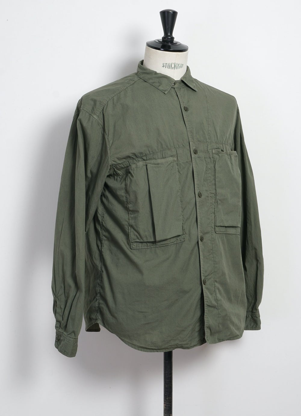 KAPITAL - BROAD CLOTH | Anorak Shirt | Khaki - HANSEN Garments