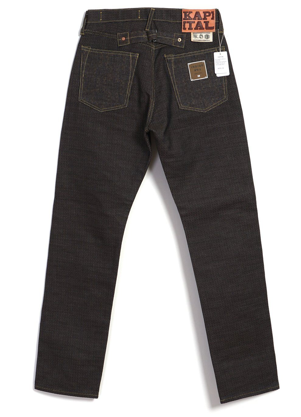 KAPITAL - CENTURY DENIM MONKEY CISCO | Sashiko 5P Jeans | N5S(Brown) - HANSEN Garments