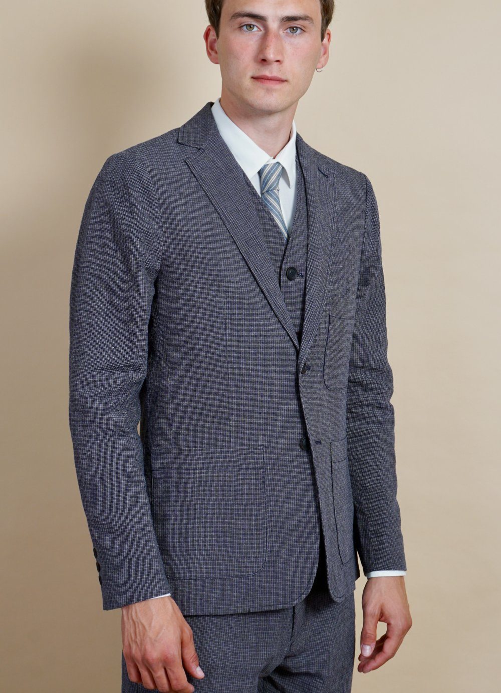 HANSEN GARMENTS - CHRIS | Two Button Classic Blazer | River - HANSEN Garments