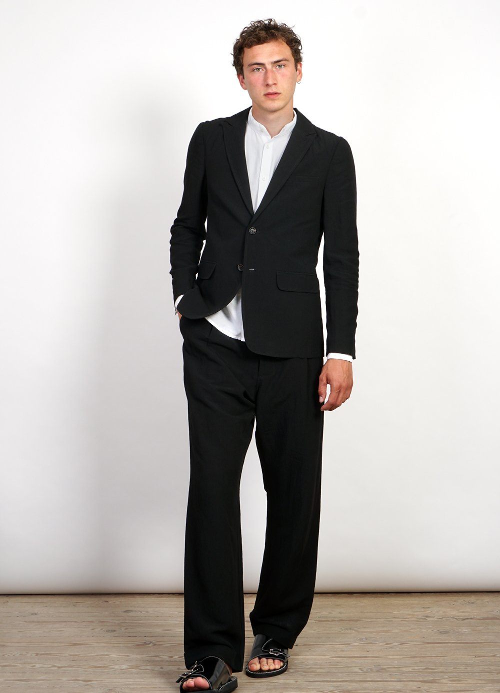 CHRISTOFFER | Two Button Blazer | Black -HANSEN Garments- HANSEN Garments