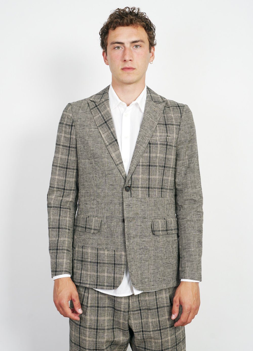 CHRISTOFFER | Two Button Blazer | Mixed Check -HANSEN Garments- HANSEN Garments