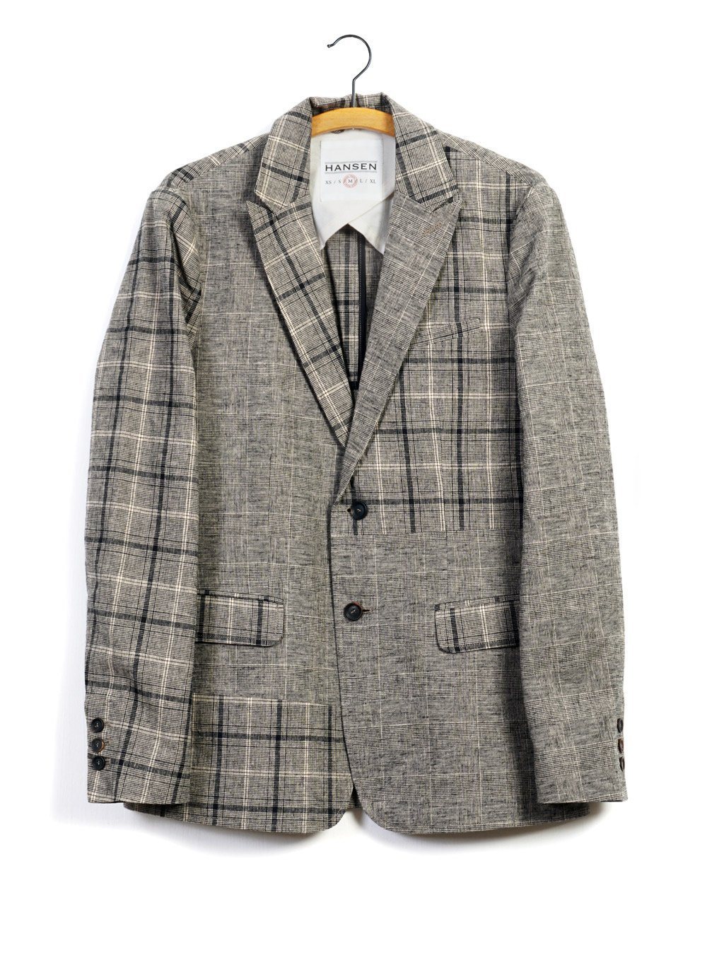 CHRISTOFFER | Two Button Blazer | Mixed Check -HANSEN Garments- HANSEN Garments