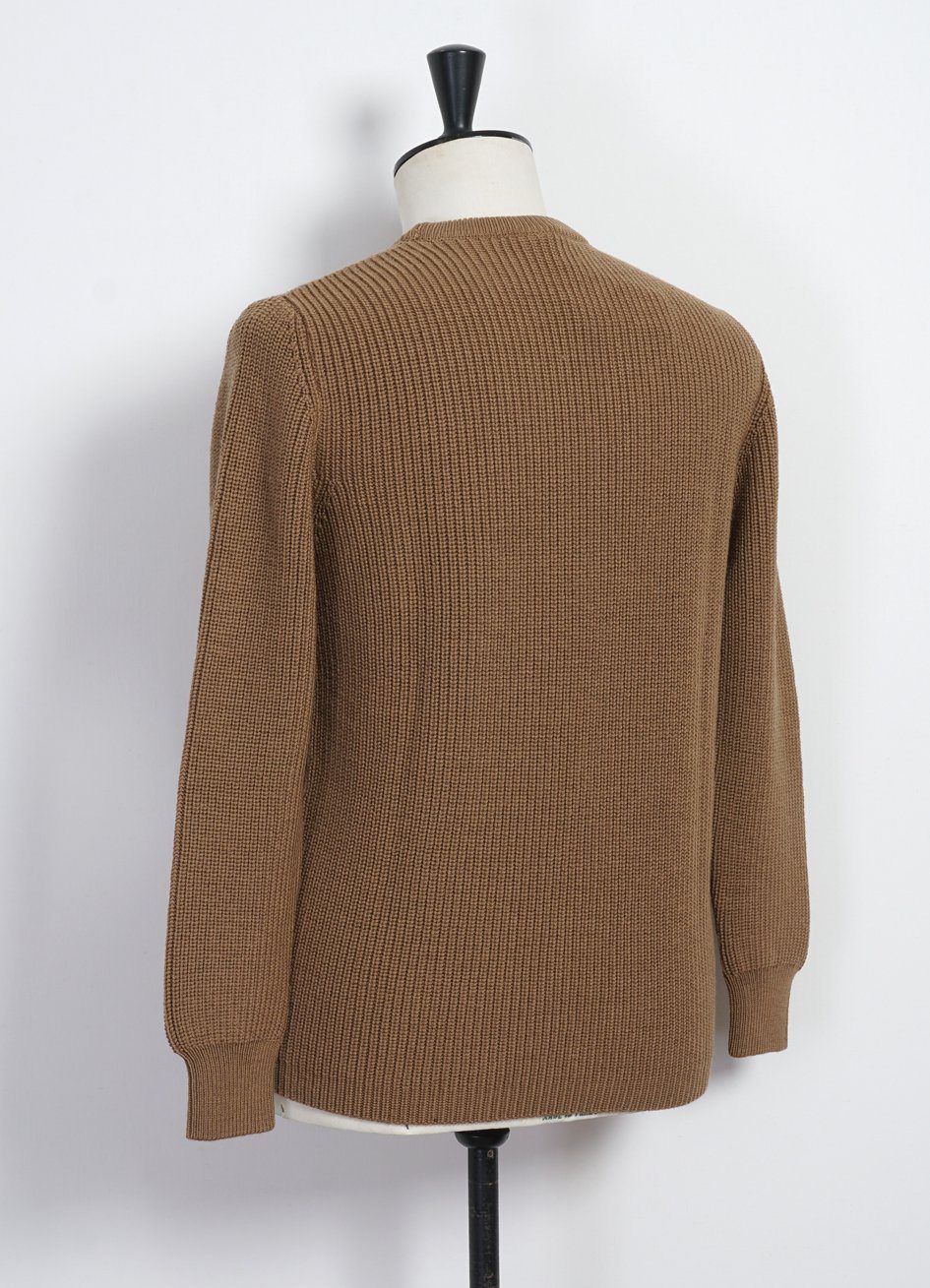 G.R.P - CREWNECK | Soft Merino Wool Crewneck | Camel - HANSEN Garments