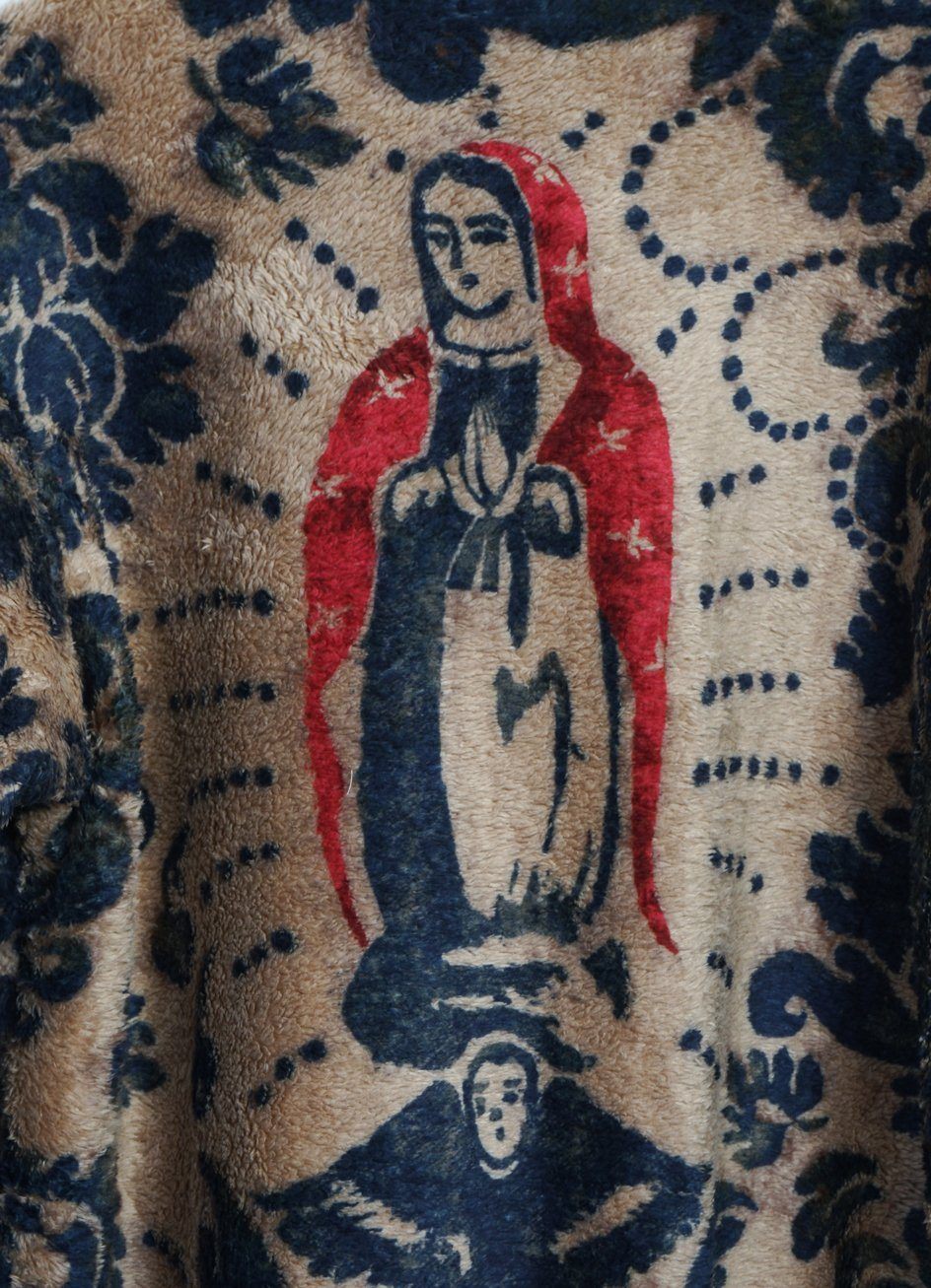 KAPITAL - DAMASK FLEECE | Virgin Mary Pullover | Beige - HANSEN Garments