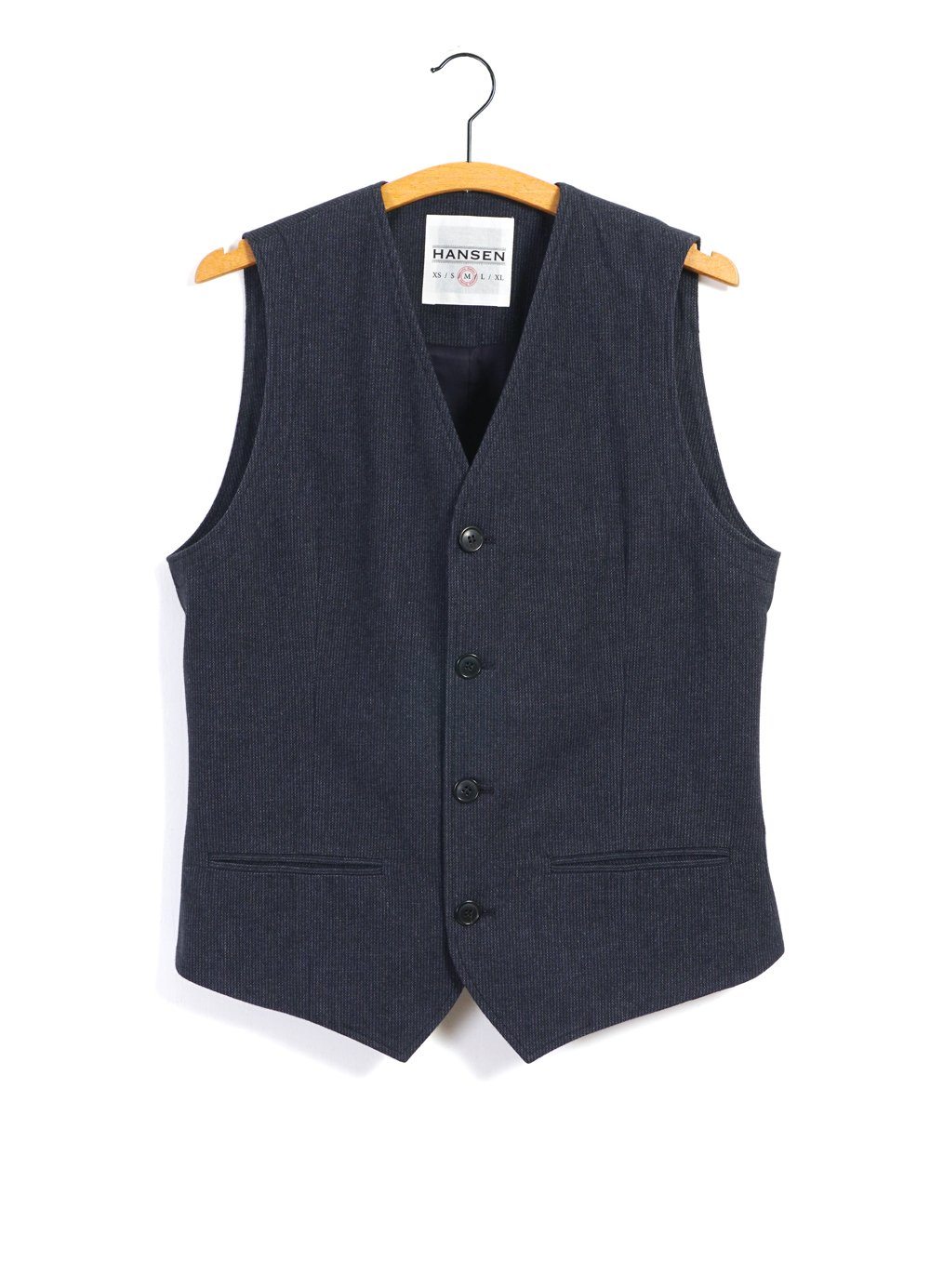 HANSEN GARMENTS - DANIEL | Classic Waistcoat | Brushed Blue - HANSEN Garments