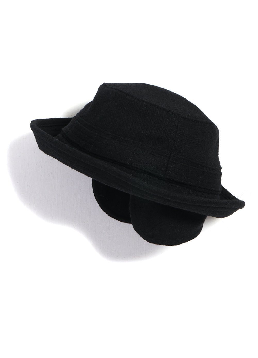 HANSEN Garments - EDVARD | Bucket Hat With Earflaps | Black - HANSEN Garments
