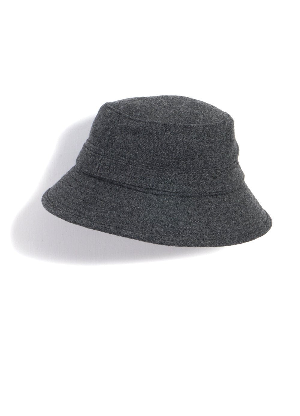 HANSEN Garments - EDVARD | Bucket Hat With Earflaps | Grey Melange - HANSEN Garments