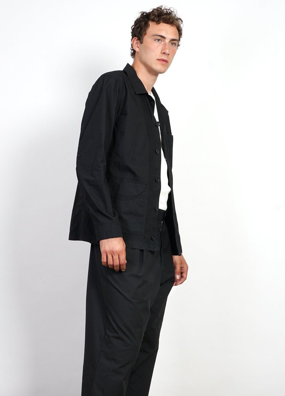 EIGIL | Light Wide Cut Summer Trousers | Black -HANSEN Garments- HANSEN Garments