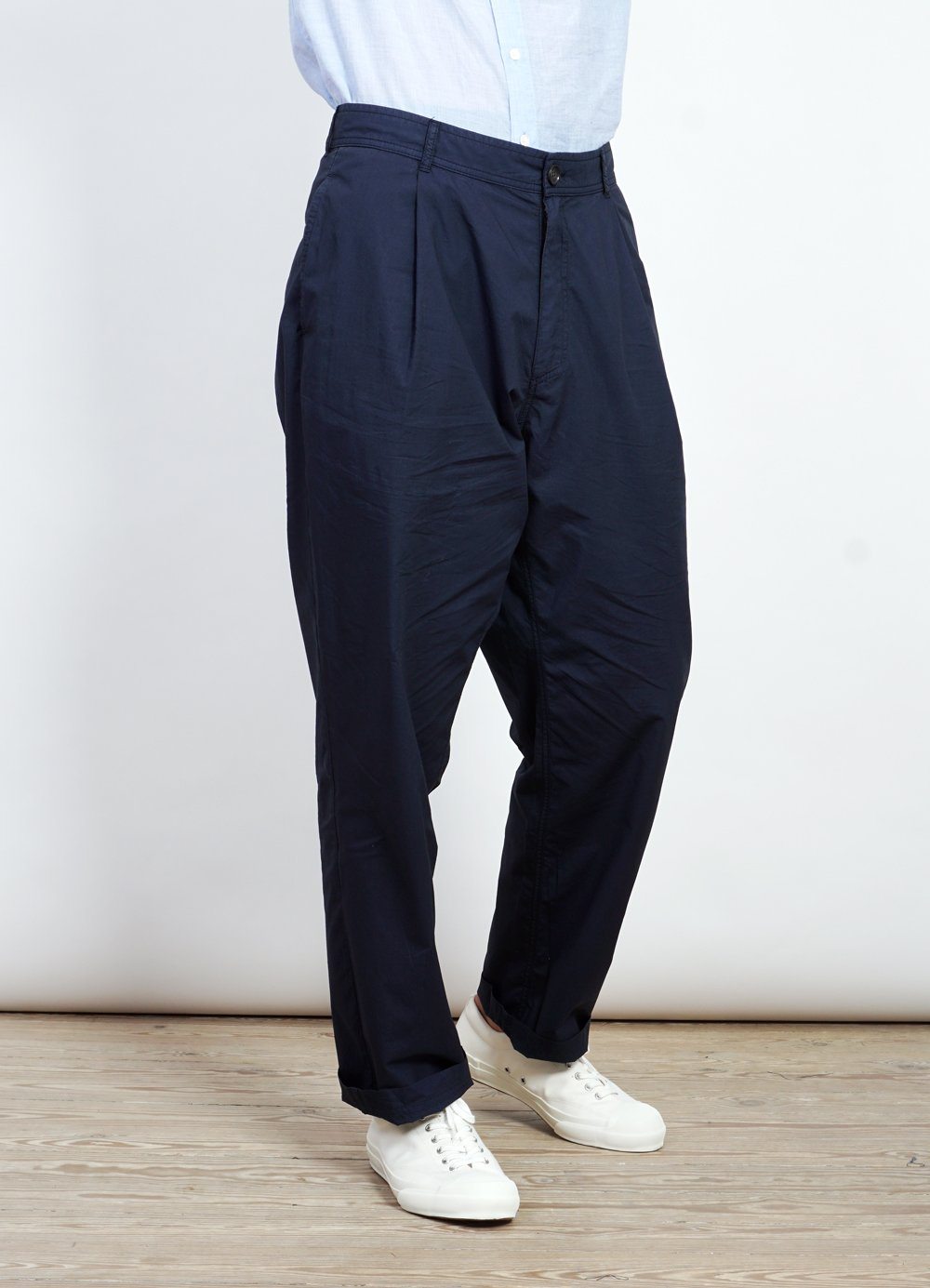 EIGIL | Light Wide Cut Summer Trousers | Navy -HANSEN Garments- HANSEN Garments