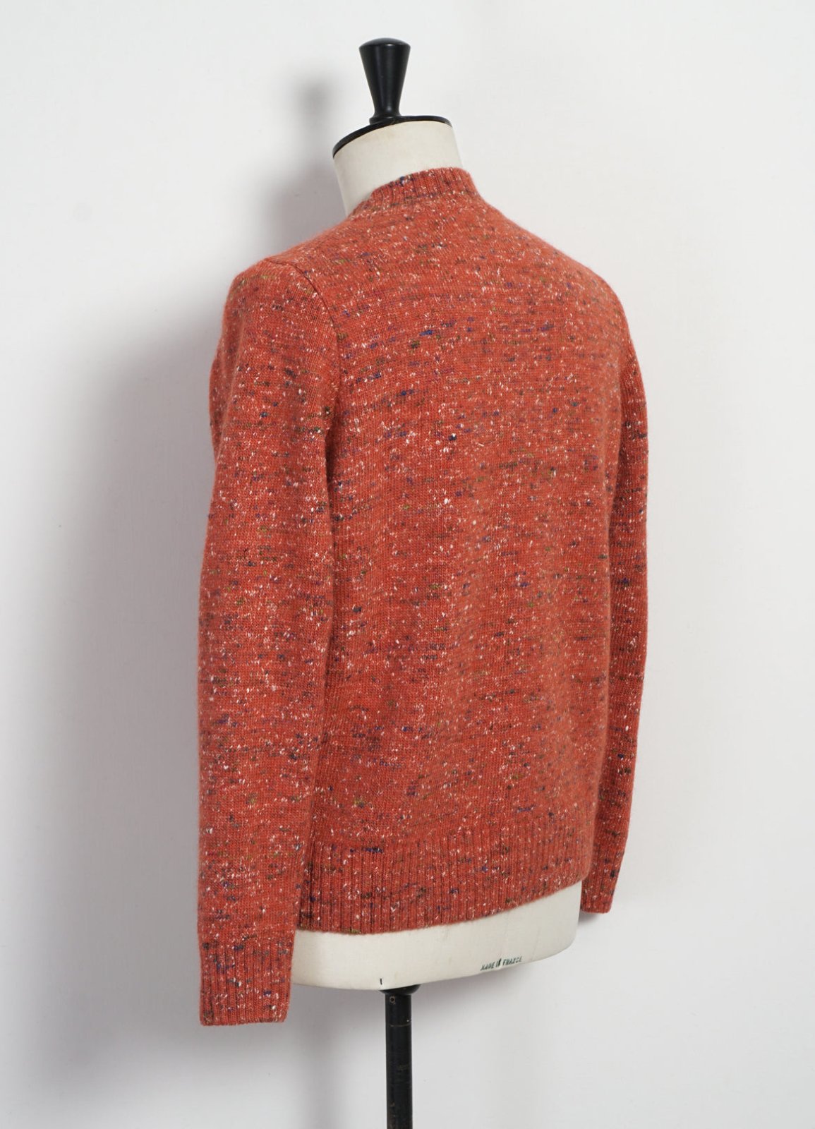 HANSEN GARMENTS - EIVIND | Crew Neck Rib Sweater | Donegal Coral - HANSEN Garments