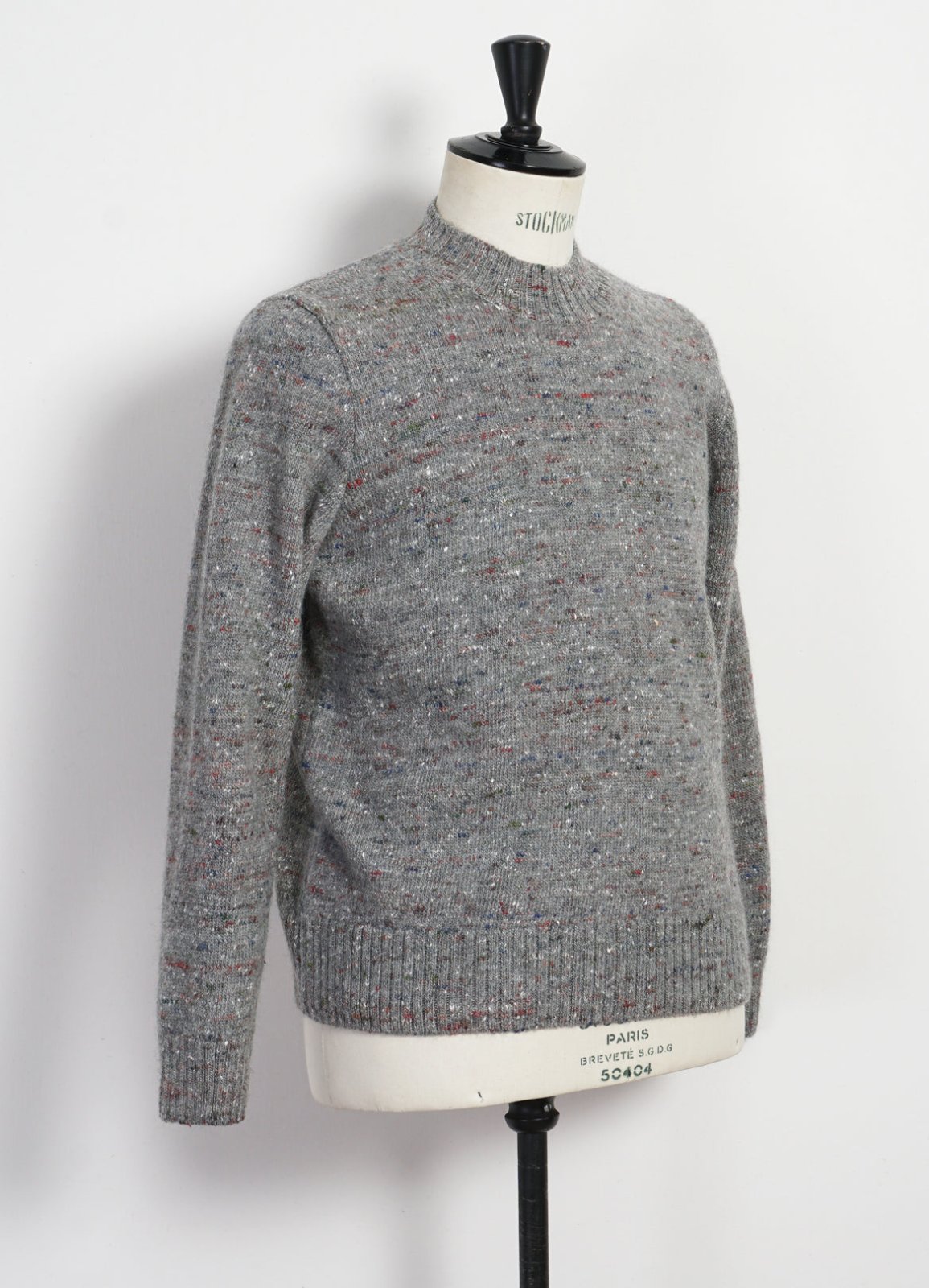 HANSEN GARMENTS - EIVIND | Crew Neck Rib Sweater | Donegal Grey - HANSEN Garments