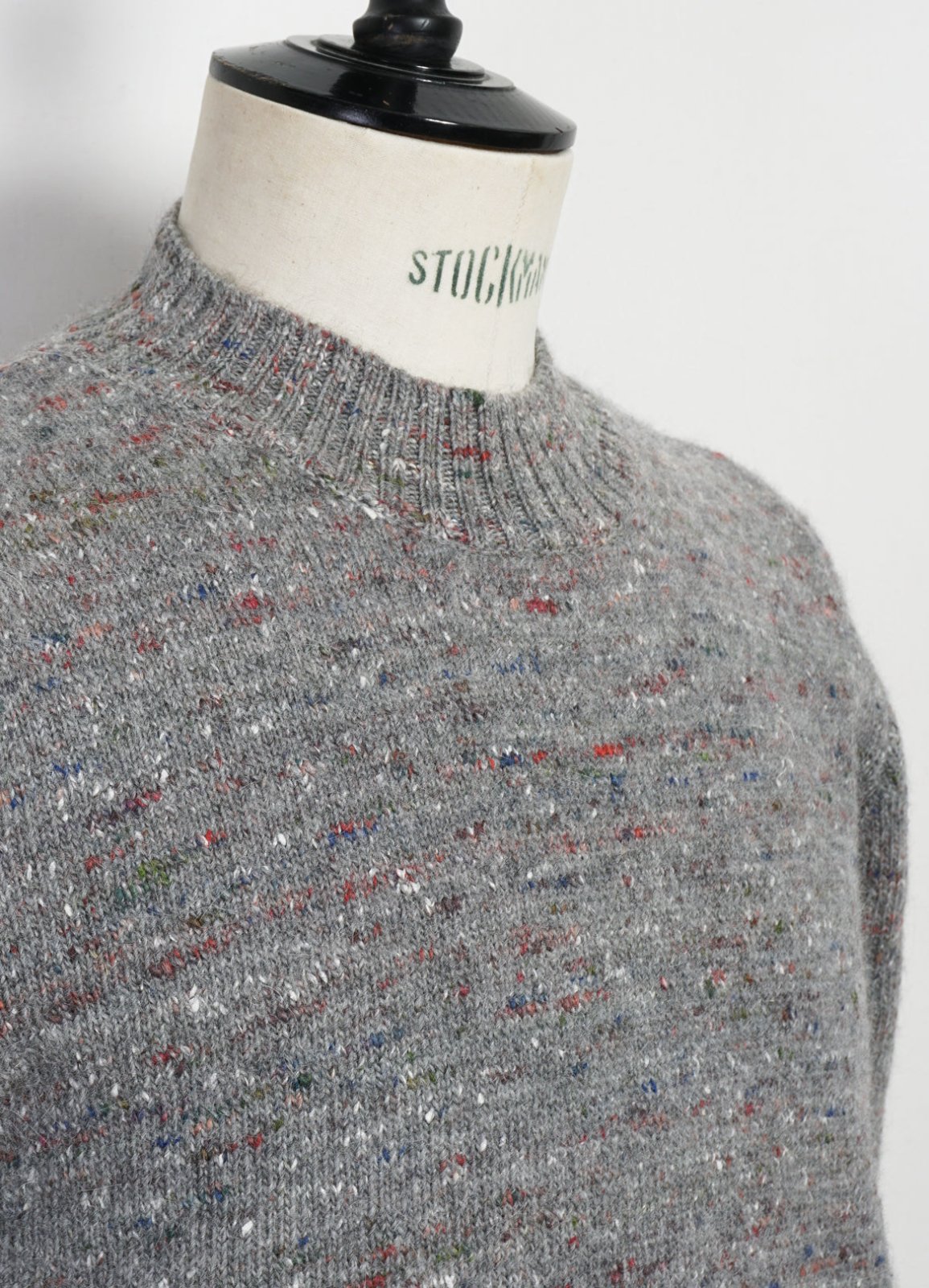 HANSEN GARMENTS - EIVIND | Crew Neck Rib Sweater | Donegal Grey - HANSEN Garments