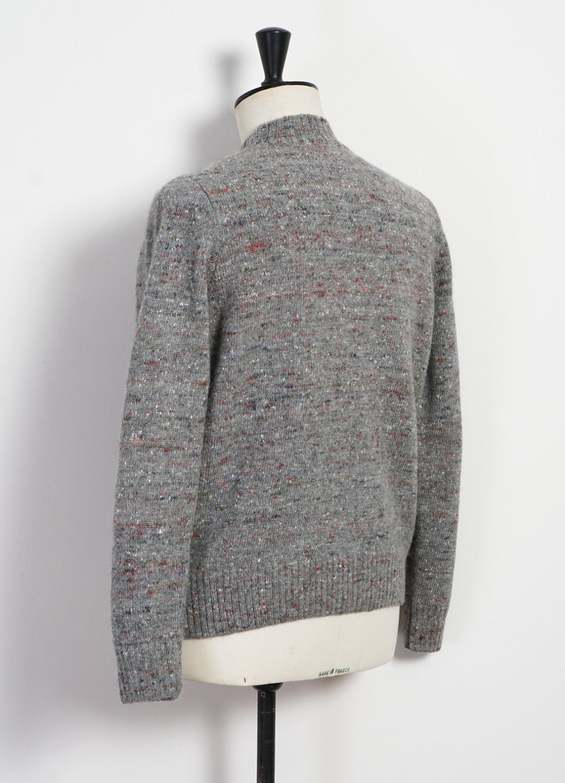 HANSEN GARMENTS - EIVIND | Crew Neck Rib Sweater | Donegal Grey - HANSEN Garments