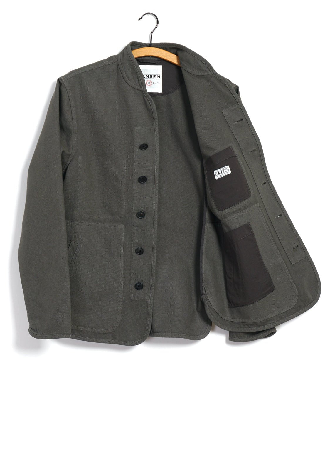 HANSEN GARMENTS - ERLING | Refined Work Jacket | Green Grey - HANSEN Garments