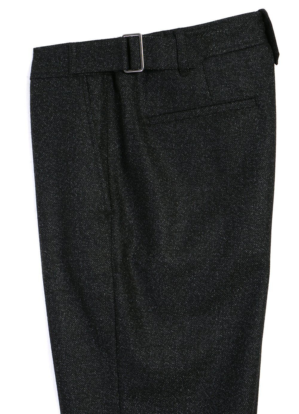 HANSEN GARMENTS - FINN | Side Buckle Regular Trousers | Black Marble - HANSEN Garments