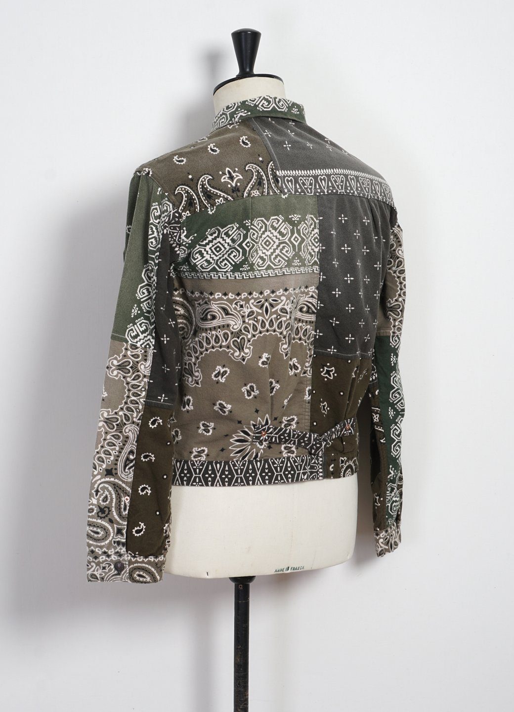 KAPITAL - Flannel 1st | Reversible Bandana Jacket | Khaki x Orange - HANSEN Garments