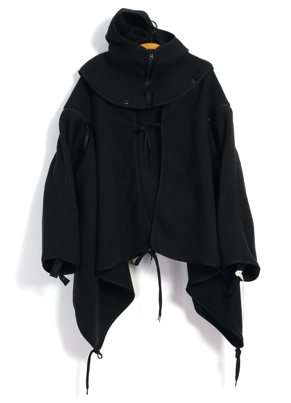 MOUNTAIN RESEARCH - FOLKS PONCHO | Black - HANSEN Garments