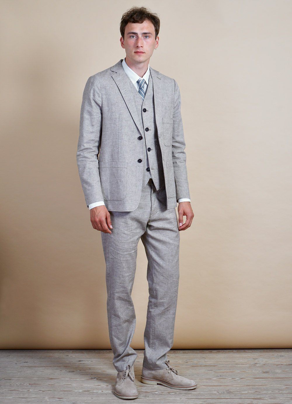 HANSEN GARMENTS - FRED | Regular Fit Trousers | Beach - HANSEN Garments