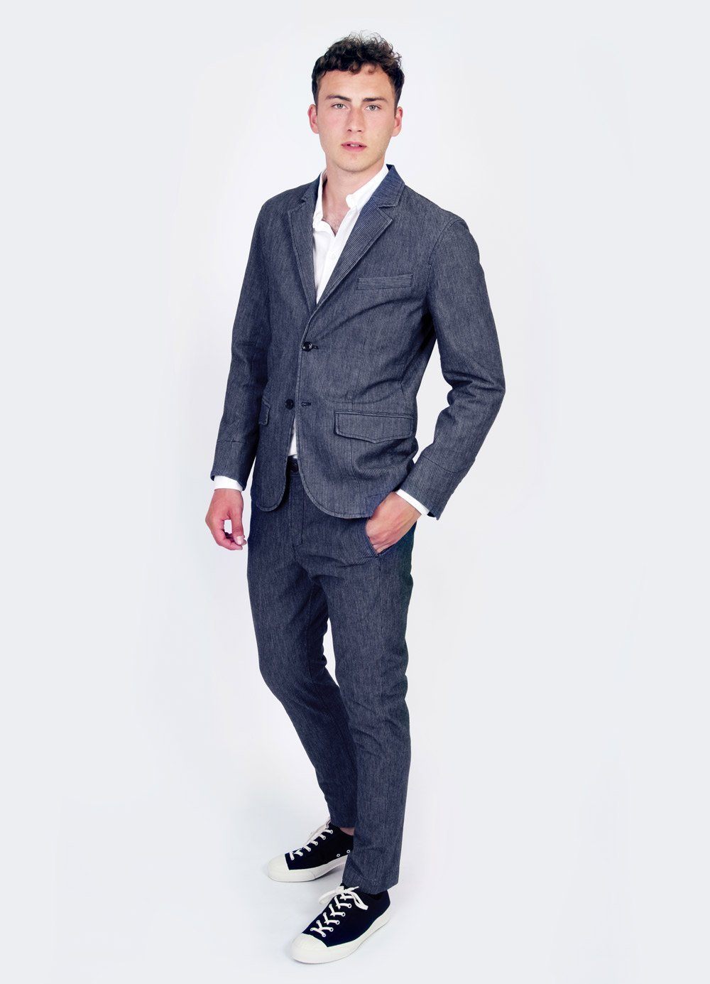 FREDERIK | Casual Blazer | Indigostripe | €360 -HANSEN Garments- HANSEN Garments