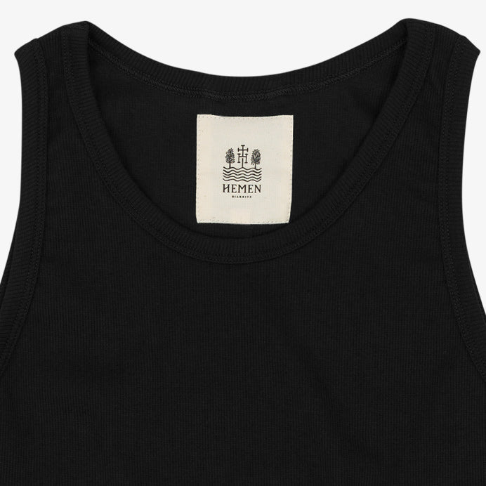 HEMEN BIARRITZ - GARI | Organic Tank Top | Black - HANSEN Garments