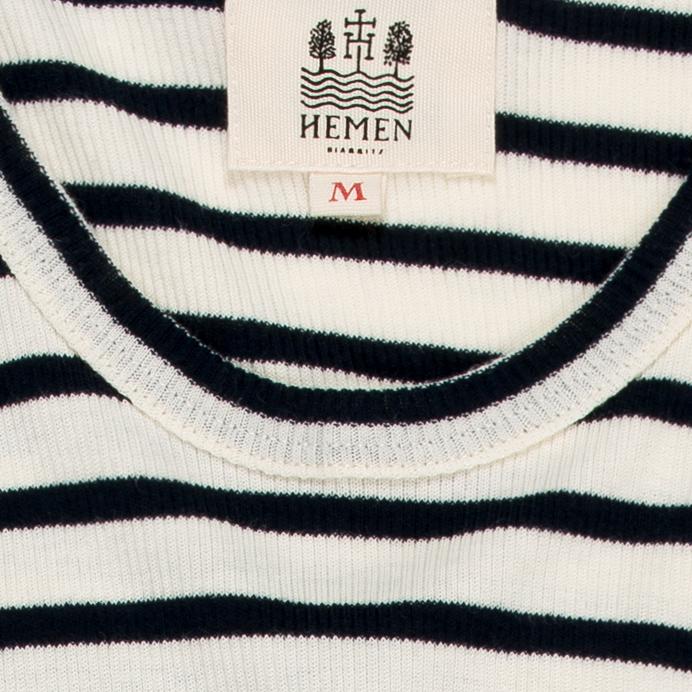 GARI | Organic Tank Top | Breton Stripe | €50 -HEMEN BIARRITZ- HANSEN Garments