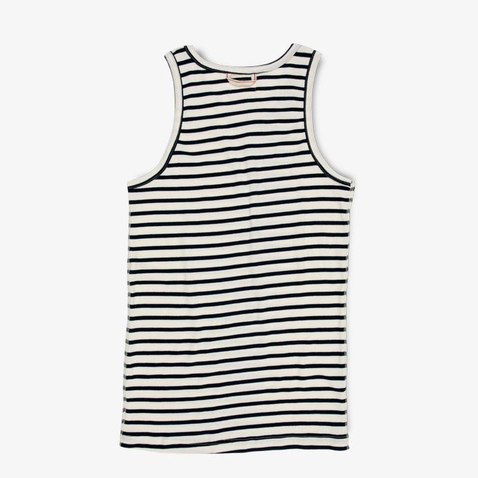 GARI | Organic Tank Top | Breton Stripe | €50 -HEMEN BIARRITZ- HANSEN Garments